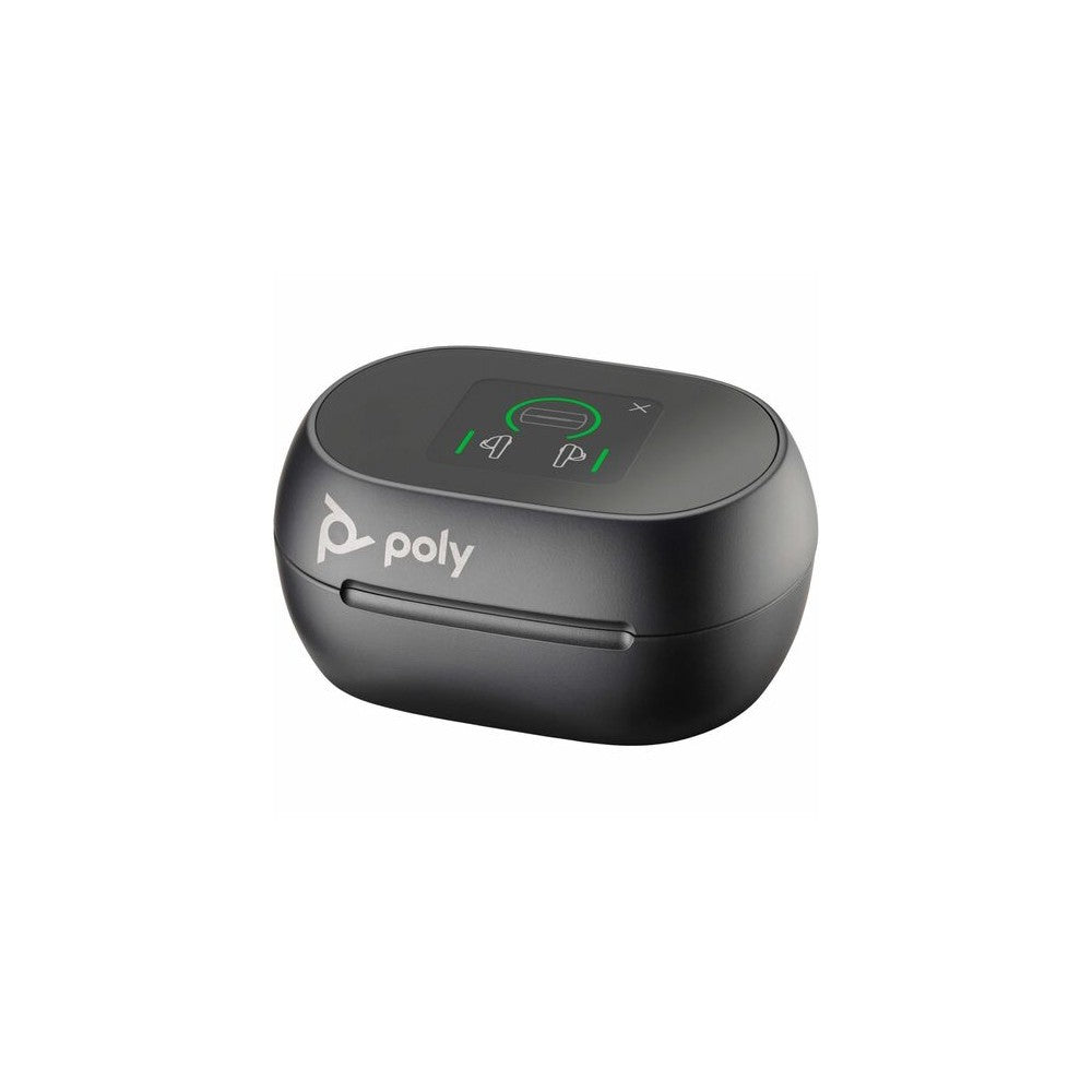 Poly Voyager Free 60+ UC M Carbon Black Earbuds +BT700 USB-C Adapter +Touchscreen Charge Case
