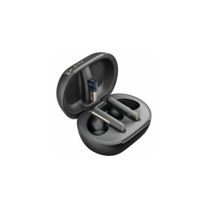Poly Voyager Free 60+ UC M Carbon Black Earbuds +BT700 USB-C Adapter +Touchscreen Charge Case