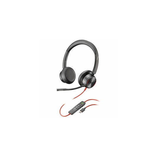 Poly Blackwire 8225 Stereo Microsoft Teams Certified USB-C Headset +USB-C/A Adapter