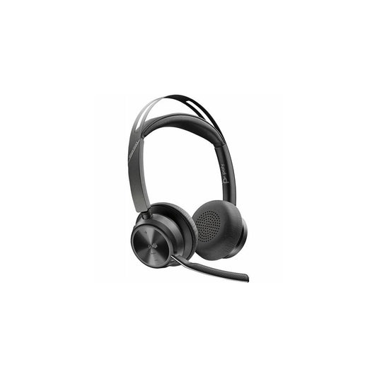 Poly Voyager Focus 2 Microsoft Teams Certified USB-C-C Headset +USB-C/A Adapter +Charging Stand
