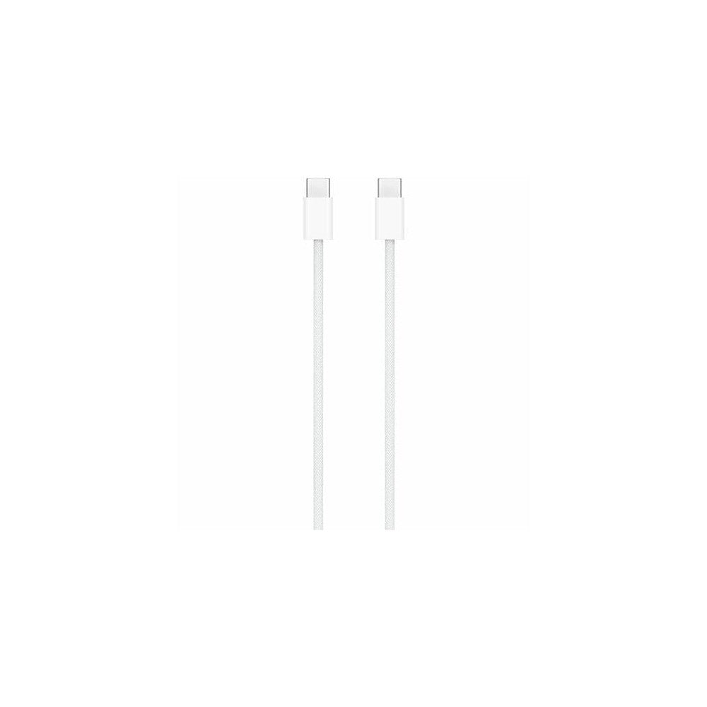 Two white USB-C to USB-A cables on a white background